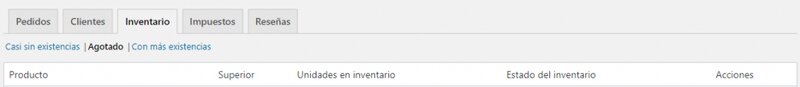 informe stock woocommerce