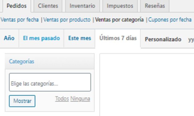 informe ventas por categoria woocommerce