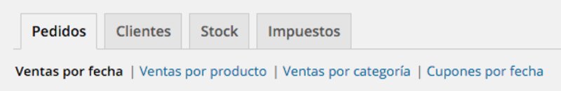 informe pedidos woocommerce