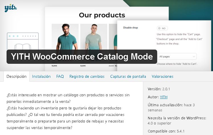 plugin-yith-modo-catálogo