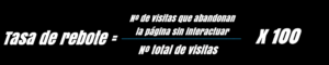 Tasa de rebote