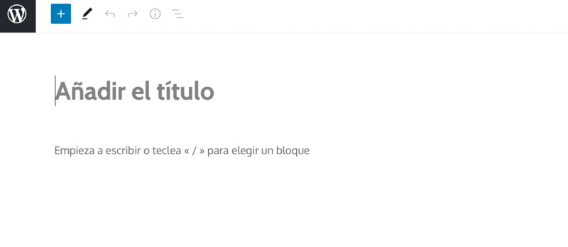 añadir texto e imágenes WordPress 