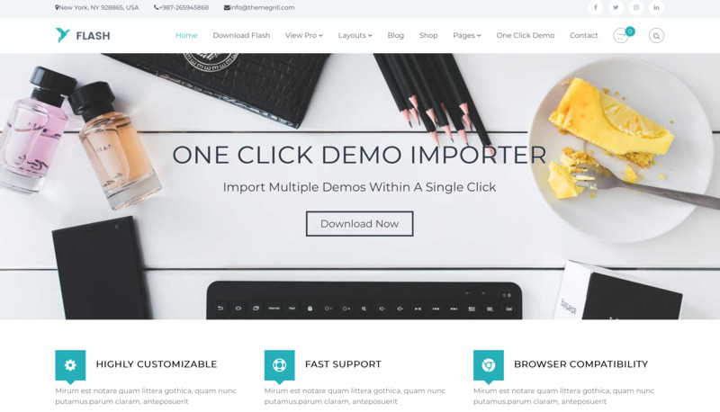 plantilla wordpress gratis flash