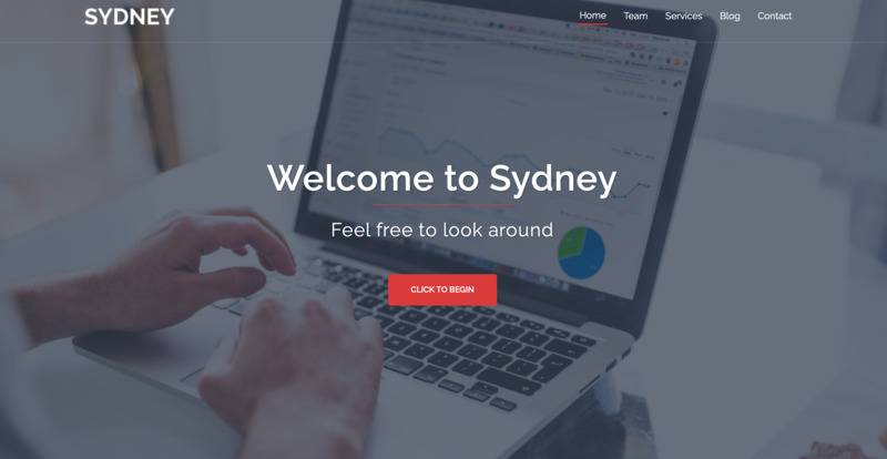 plantilla wordpress gratis sydney