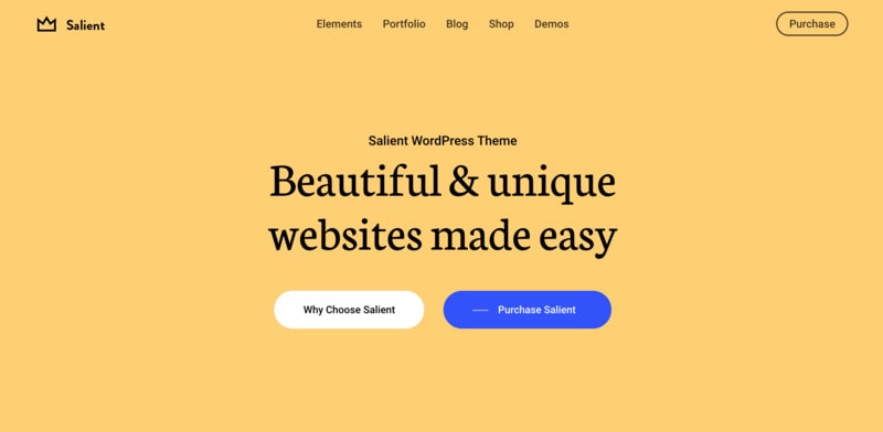 plantilla wordpress profesional Salient