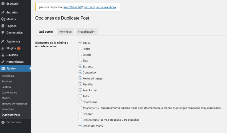 que copiar con yoast duplicate post
