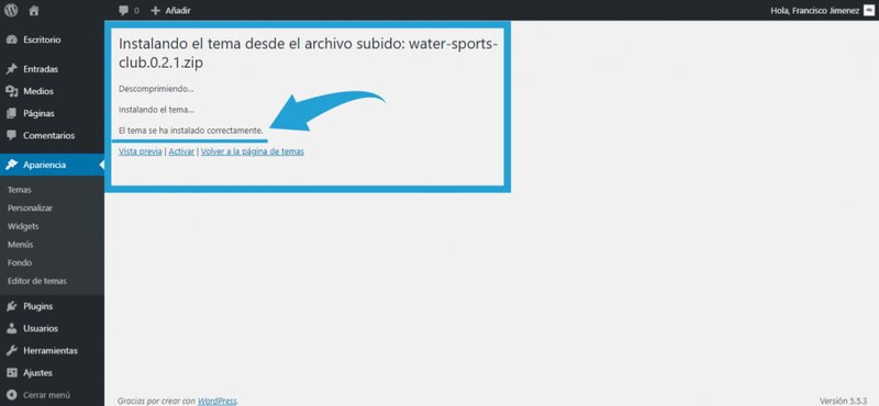 como instalar temas wordpress