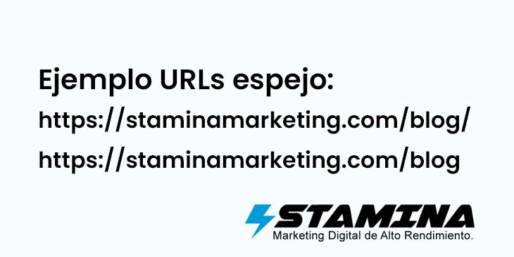 como detectar urls espejo