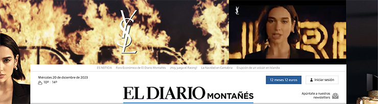 marketing above the line ejemplo prensa diario