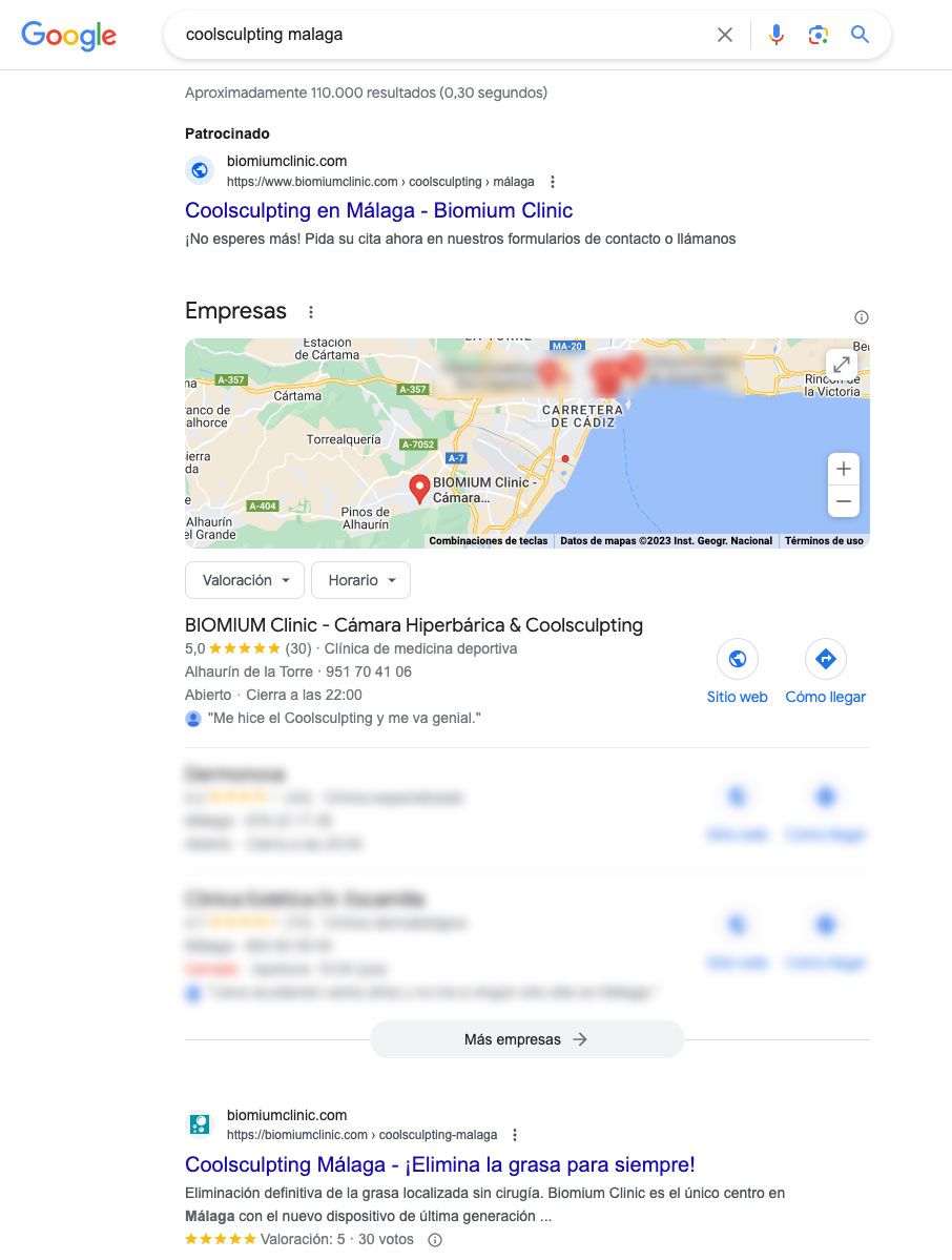 coolsculpting resultados marketing seo sem