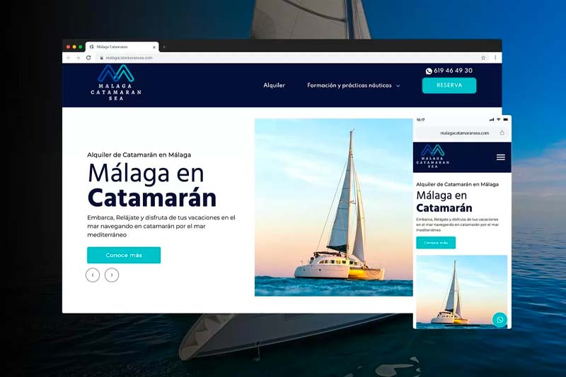 desarrollo web alquiler barcos
