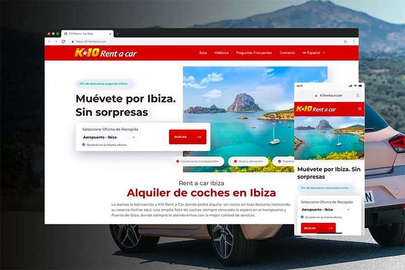 marketing digital k10 rent a car