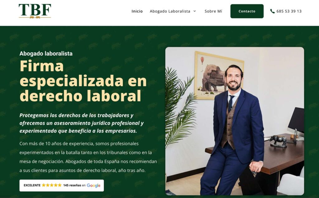 diseño web abogado laboralista