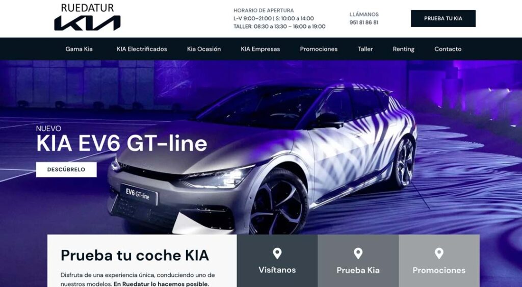 diseño web concesionario