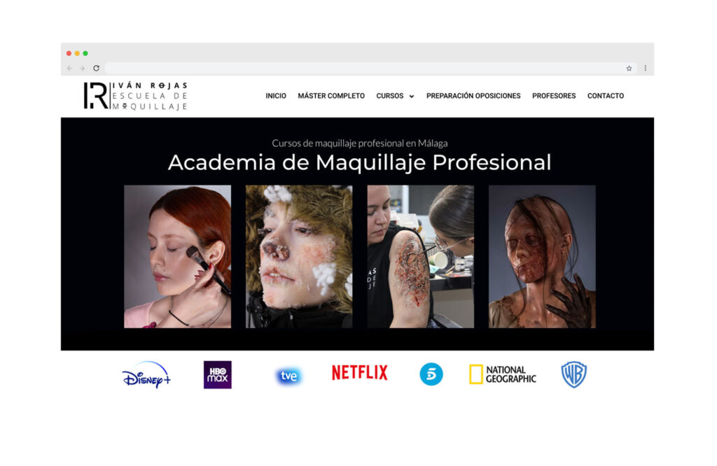 diseno web escuelas maquillaje maquilladores