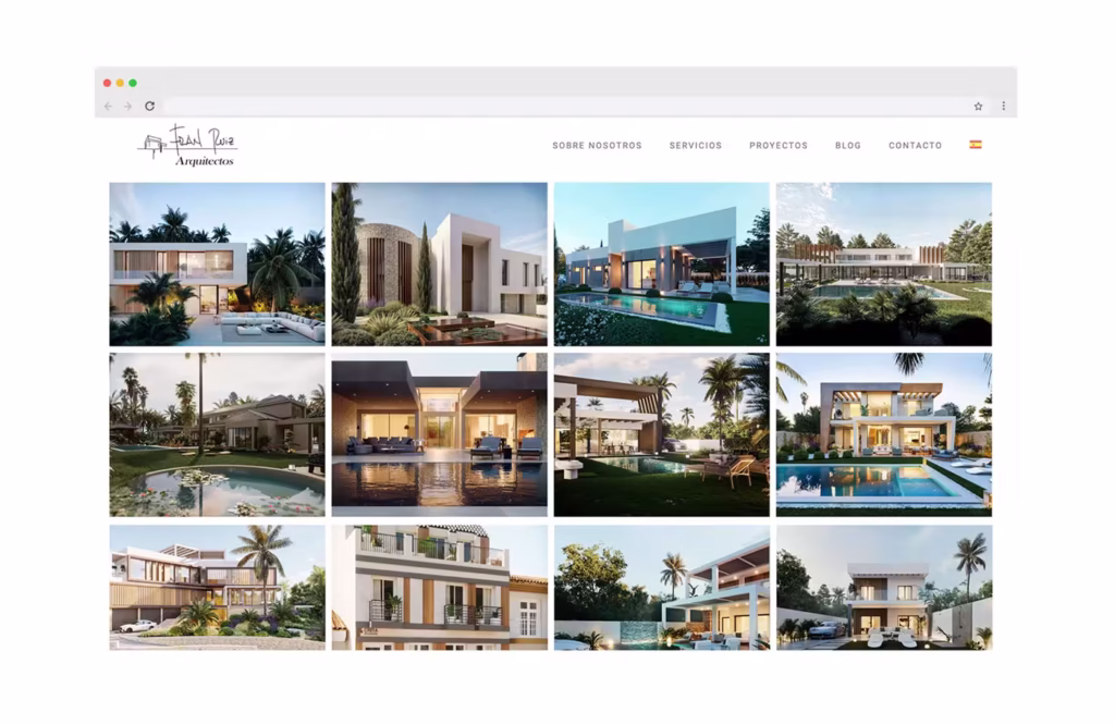 diseno web estudios de arquitectura