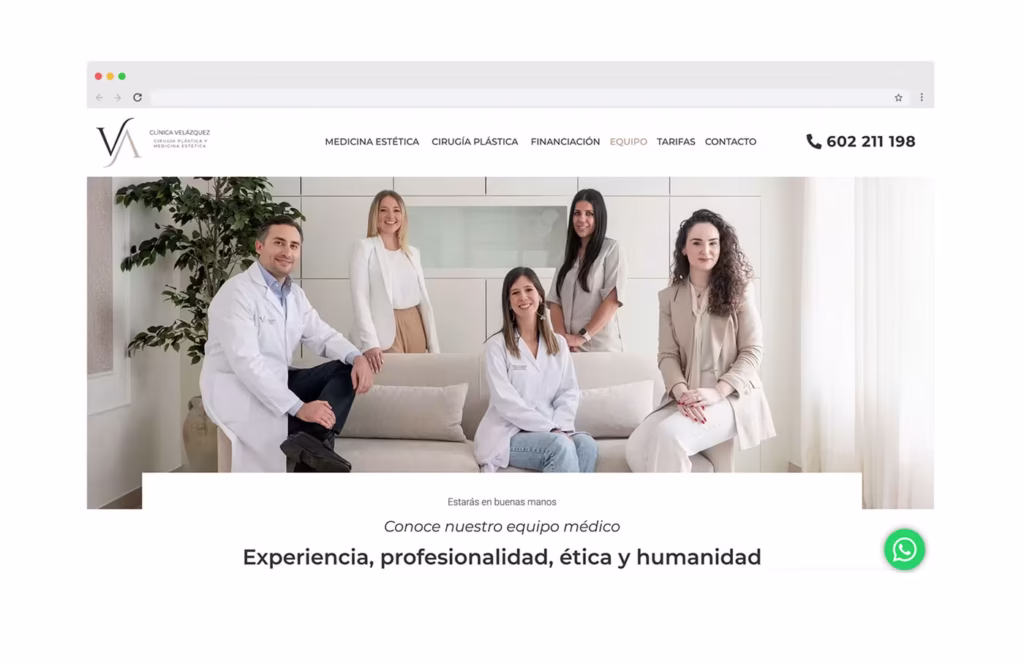 Diseño web en Málaga para clinicas de estética