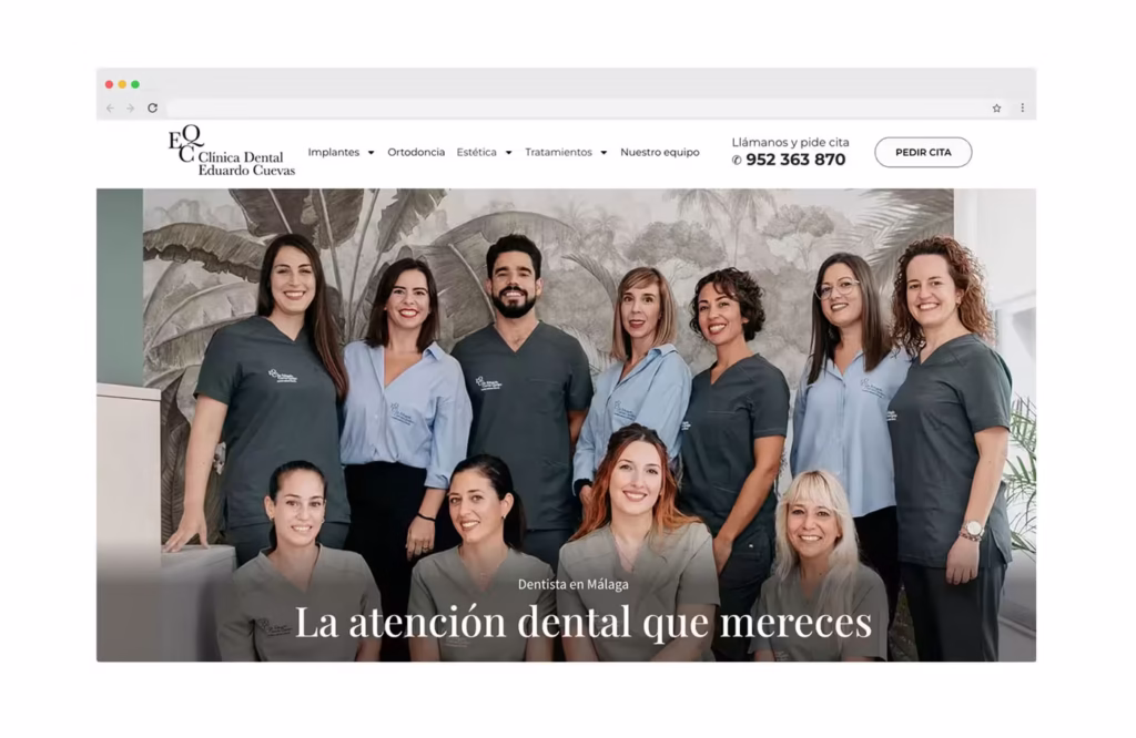 diseño paginas web dentistas