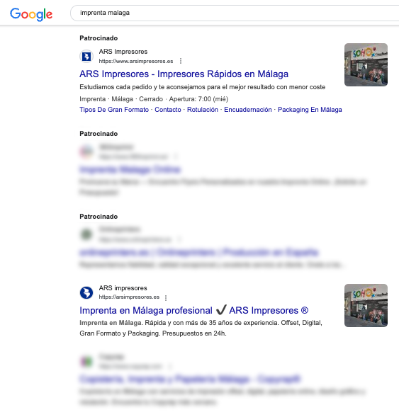 imprenta resultados seo